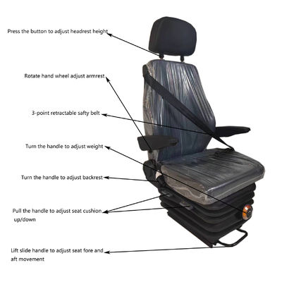 kopen Hoogteverstelling M801 Mechanische tractorstoel Air ride stoelen voor halftrucks online manufacture