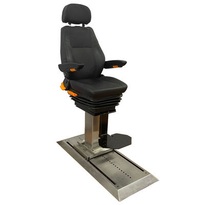 Roestvrij staal lang glijbaan Marine patrouille speedboot statische stoelen met pedalplaat