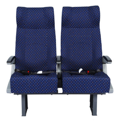 Donkerblauwe passagiersstoelen voor treinen