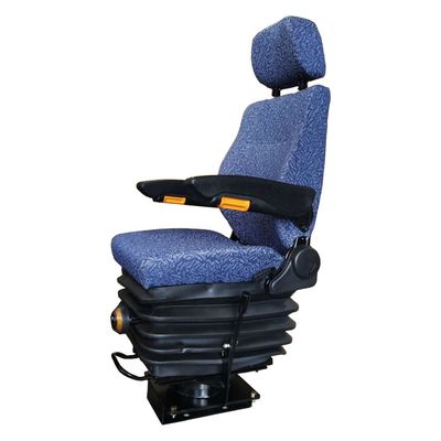 Blauwe spoorweglocomotiefstoel Draaibaar mechanisch treinchauffeursstoel